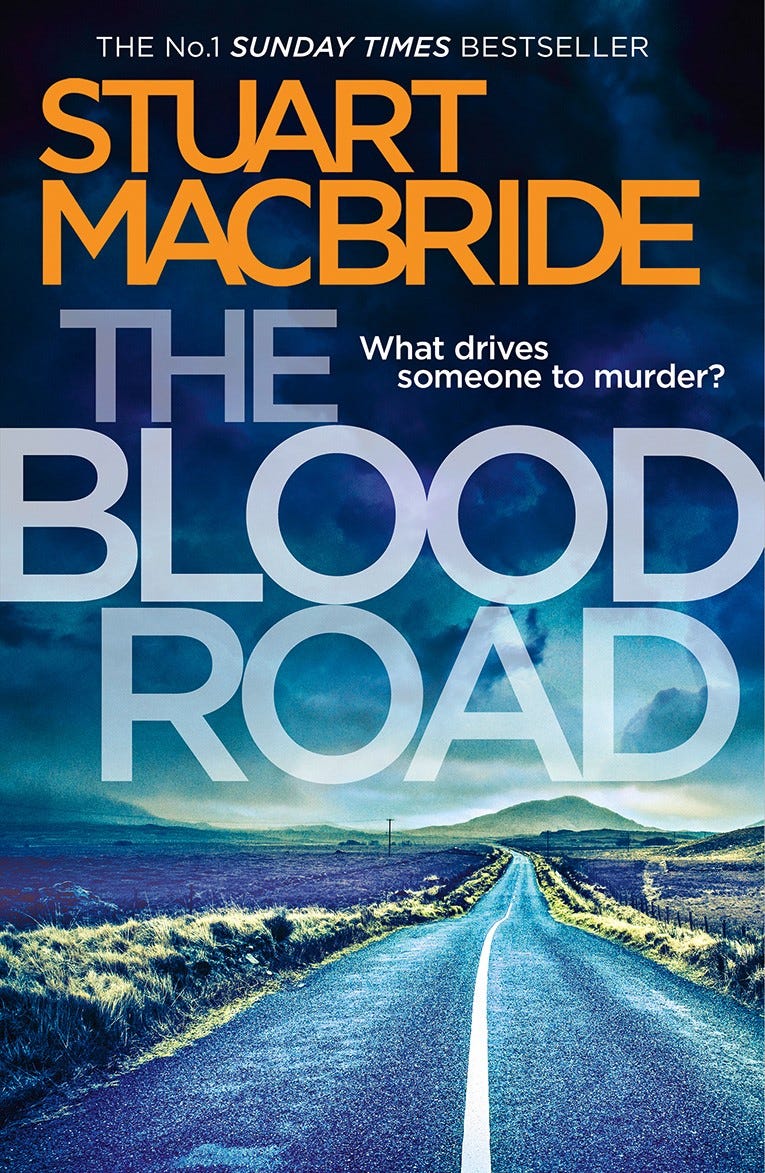 The cover for Stuart's book: The Blood Road