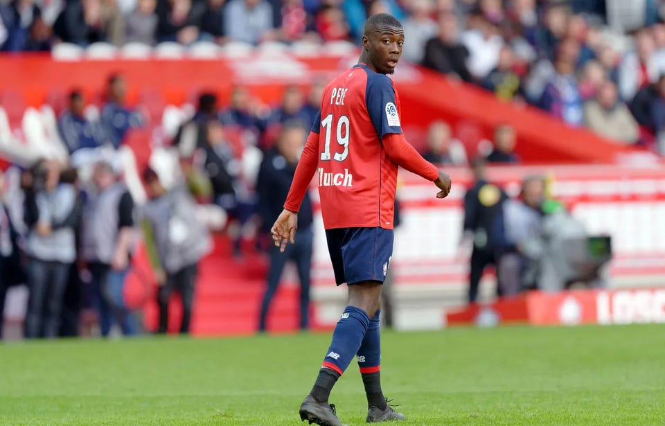 Nicolas Pepe statistical breakdown