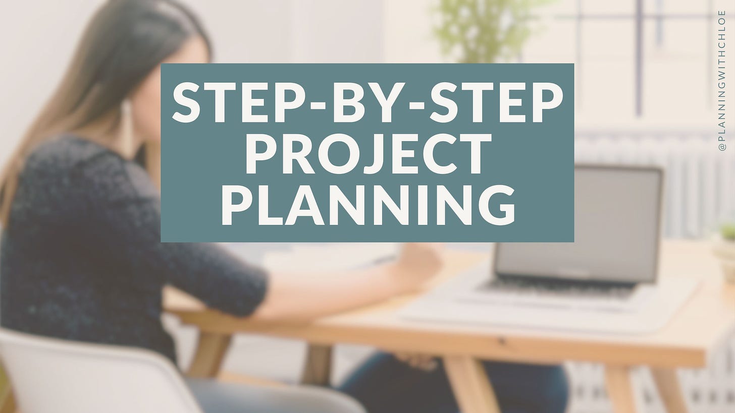 step-by-step project planning