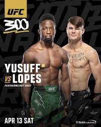 UFC - ANOTHA ONE 💥 Sodiq Yusuff vs Diego Lopes has been added to #UFC300  👊 | Facebook