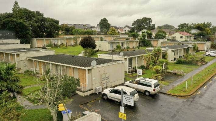 Five pensioners are still living at Marlowe Mews while resource consent is sought to redevelop it.