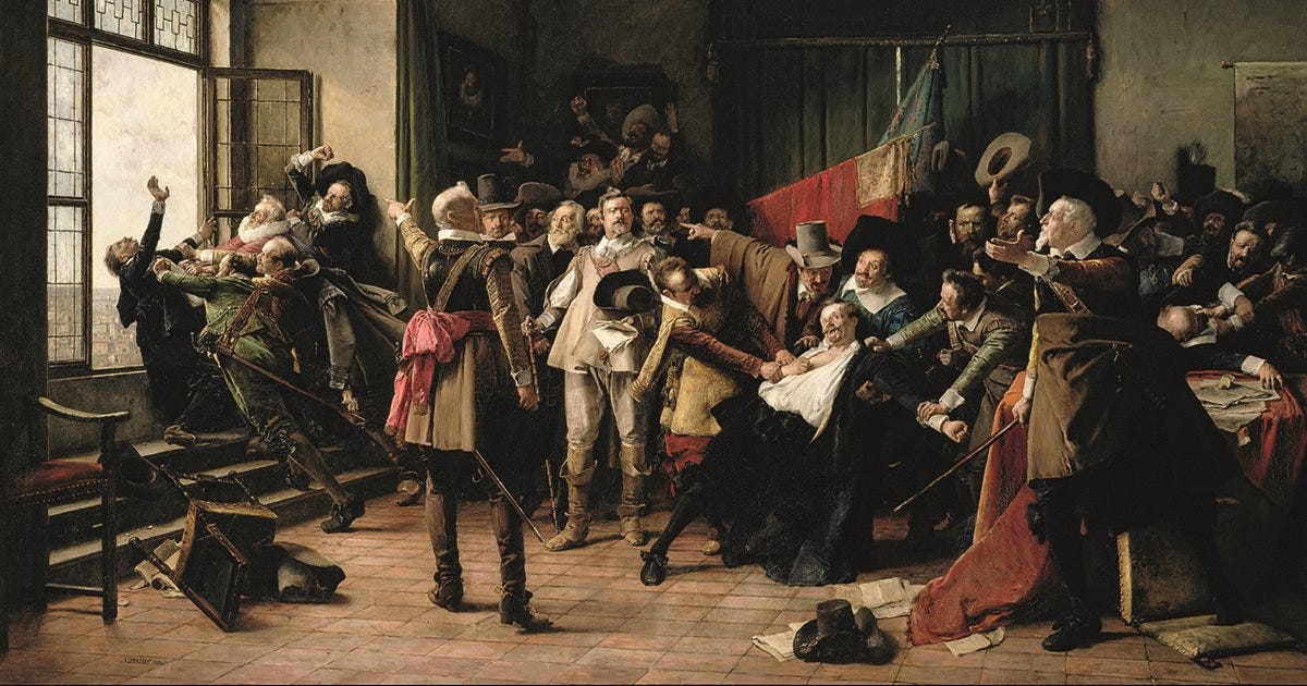 Risolvere i conflitti "alla vecchia maniera boema": la defenestrazione di  Praga