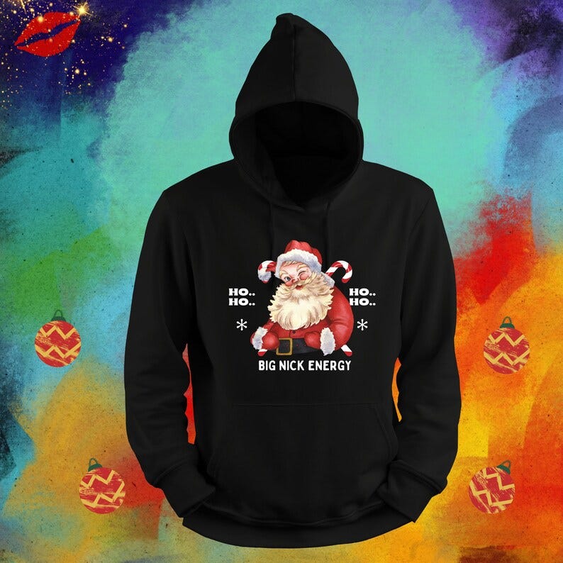 Big Nick unisex heavy blend hooded sweatshirt Christmas image 1