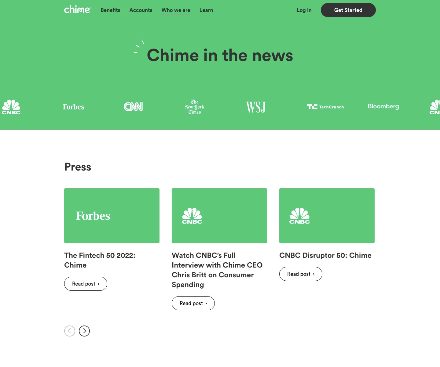 Chime content marketing case study: In the news