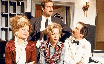 John Cleese Fawlty_Towers_cast
