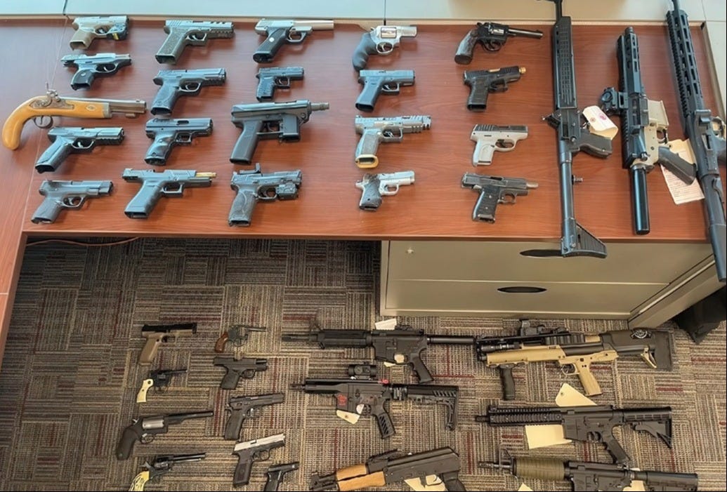 Guns seized in Albuquerque, New Mexico Guns seized in Albuquerque, New Mexico