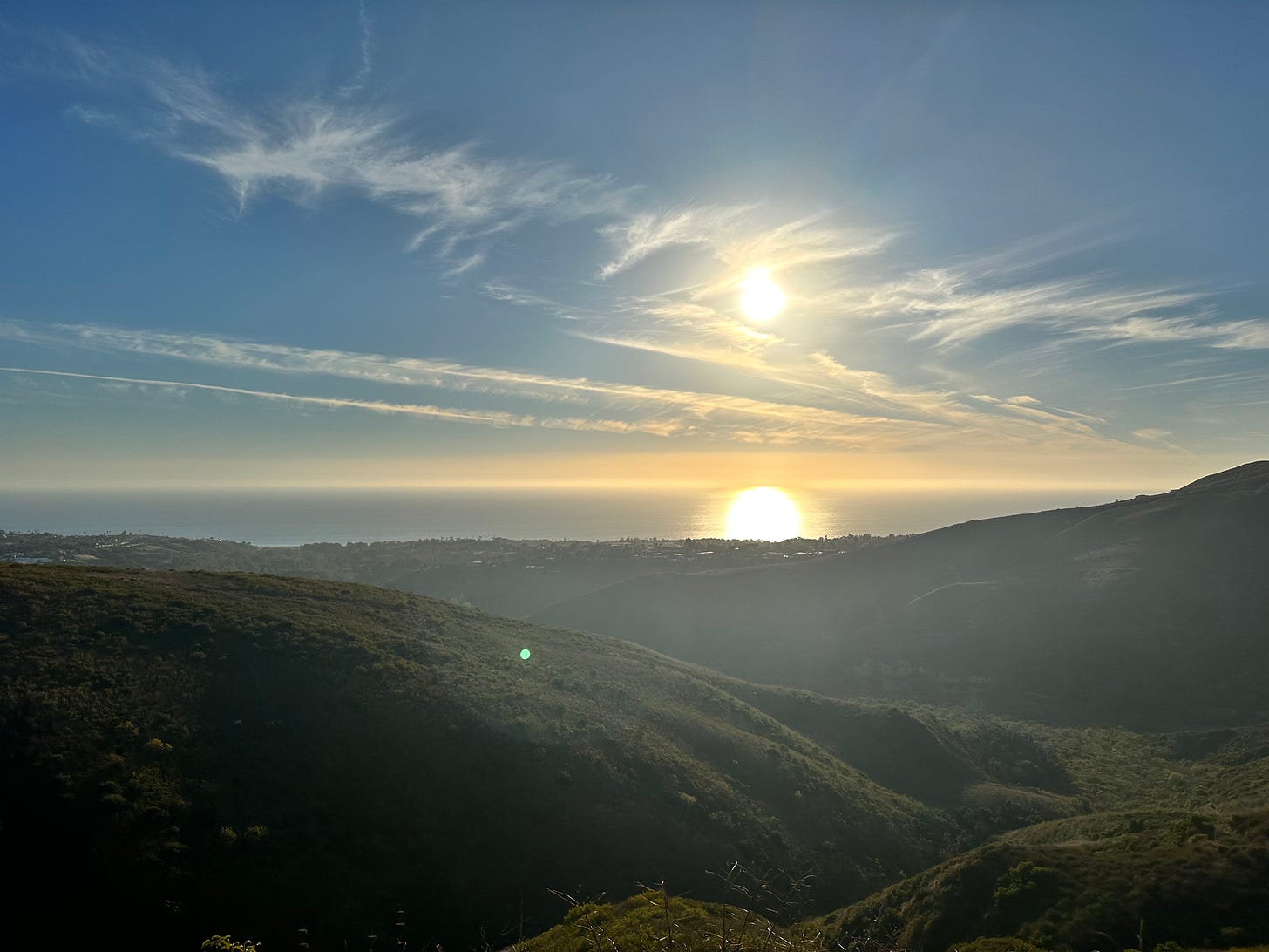 Malibu hike ocean view