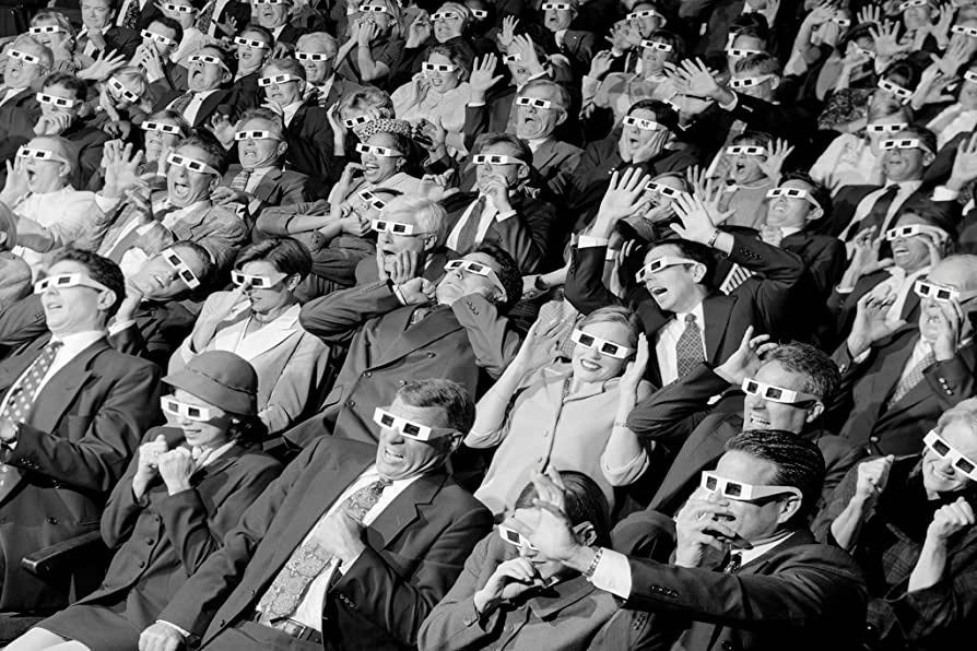 Amazon.com: 3D Movie Viewers in Theater Wearing 3D Glasses Photo Photograph  Cool Wall Decor Art Print Poster 18x12: Posters & Prints