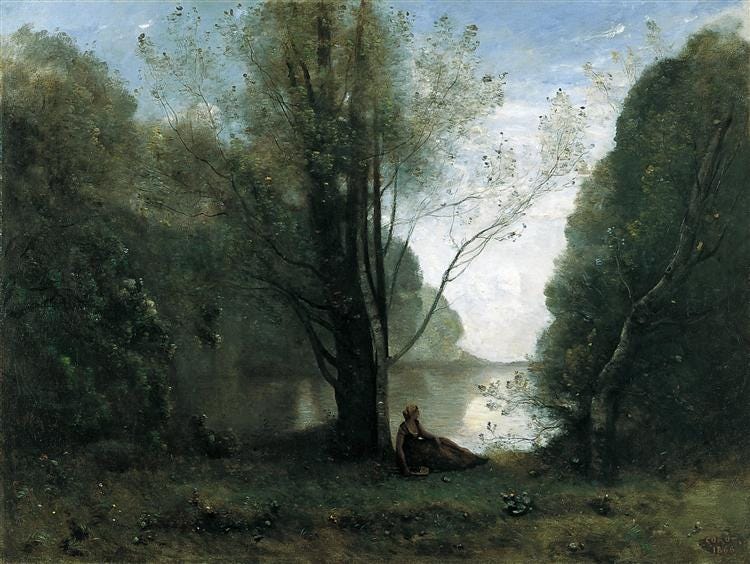 The Solitude. Recollection of Vigen, Limousin, 1866 - Camille Corot