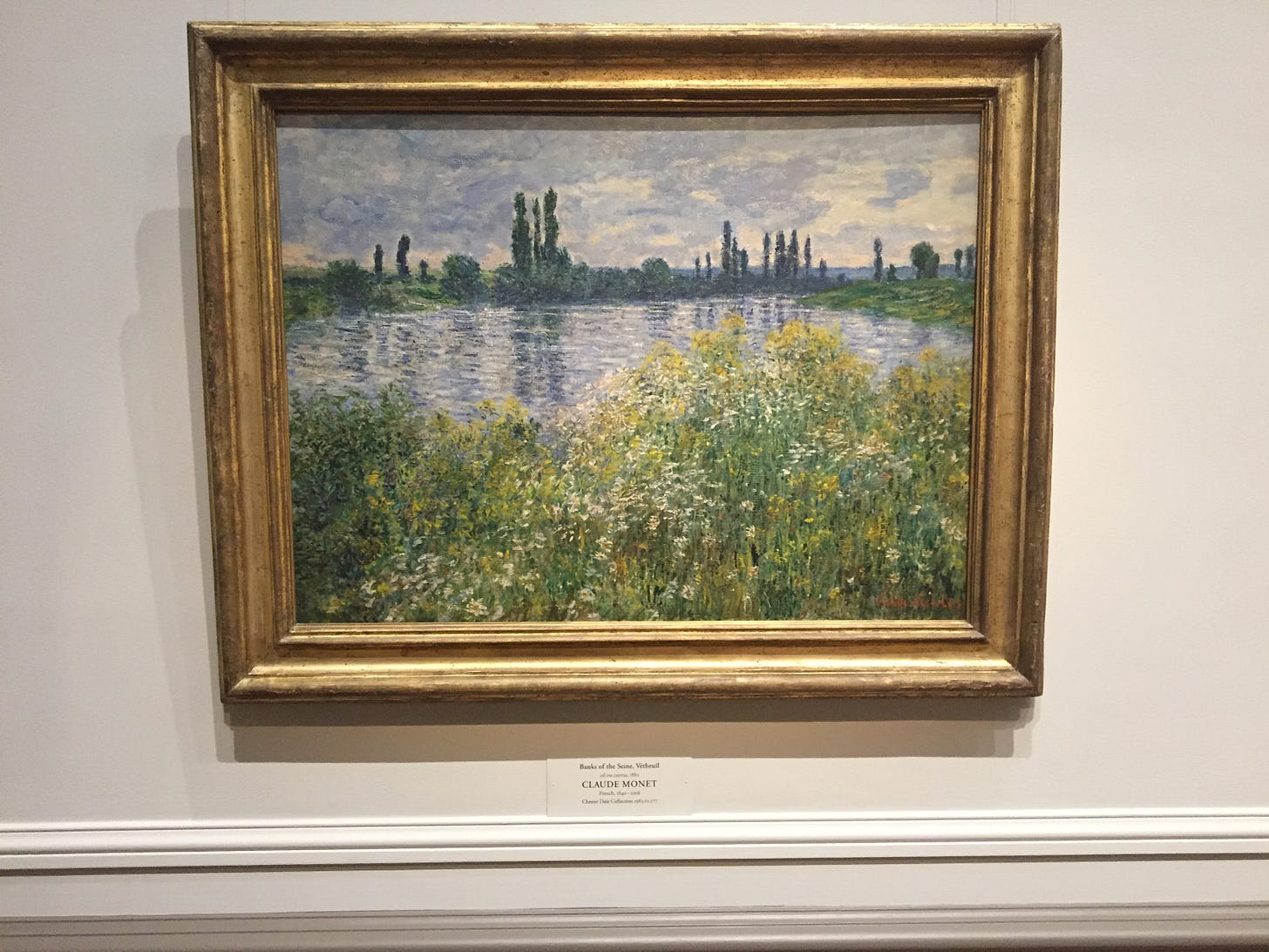The infamous Monet painting, “Banks of the Seine, Vétheuil,” at the NGA.