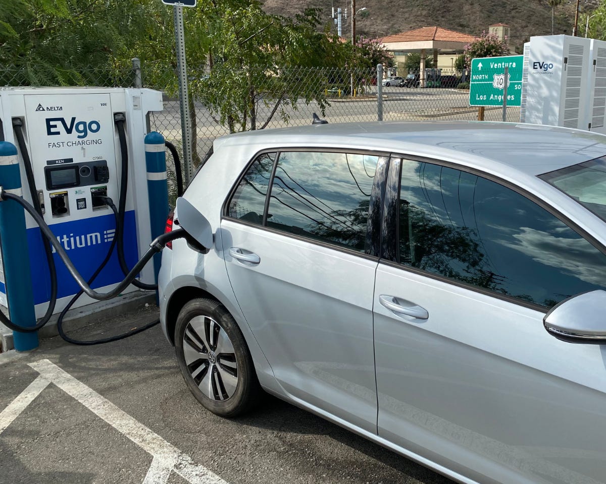 Electric vehicle charging at EVgo