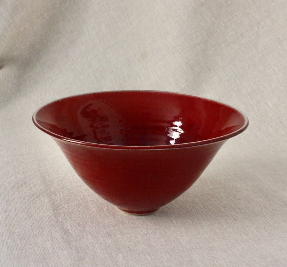 Molde, Red Glazed Bowl, £58
