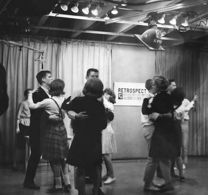 Varsity Show teen TV dance program on KTVA channel 11 in Anchorage, Alaska, circa mid 1960s.