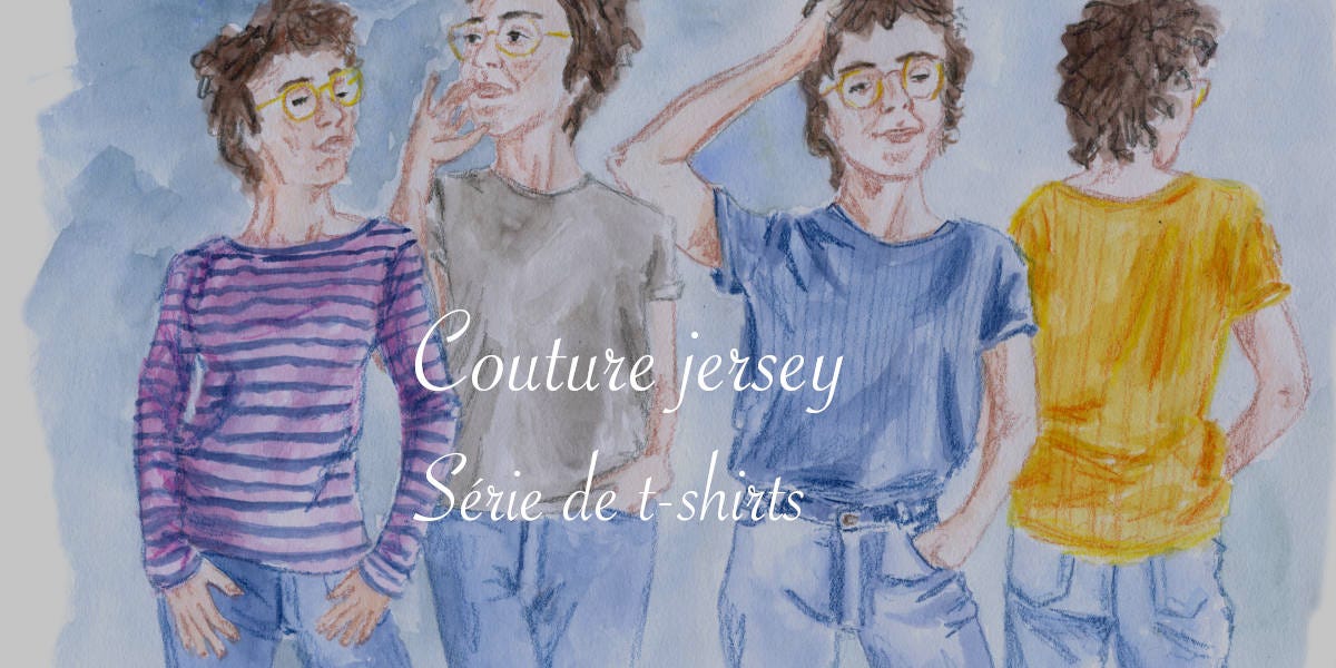 Couture de t-shirts en jersey