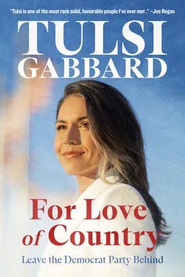 Book cover for For Love of Country by Tulsi Gabbard