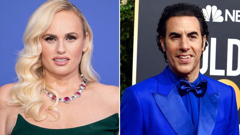 Sacha Baron Cohen says Rebel Wilson claims are 'demonstrably false' after  she confirms he is the 'a**hole' in her book | Ents & Arts News | Sky News