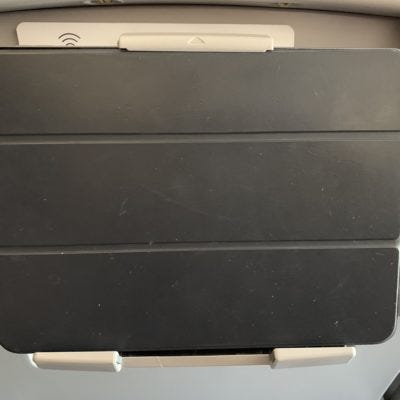 Aegean Airlines A320neo tablet holder