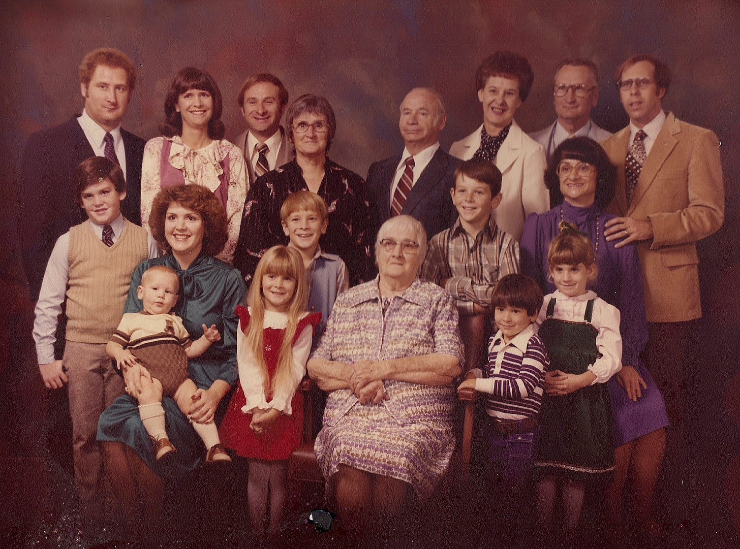 Hannah Merle (Huff) Witter and all of her descendants, 1980