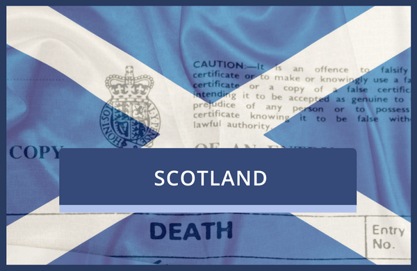 Replacement Scottish Death Certificate