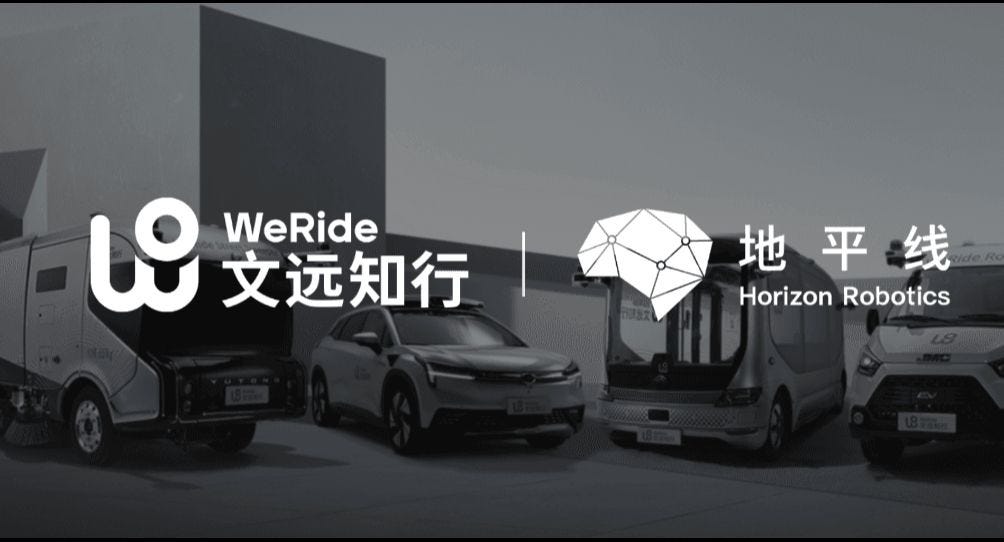 WeRide 文远知行 - WeRide and Horizon Robotics signed a strategic cooperation  memorandum of understanding