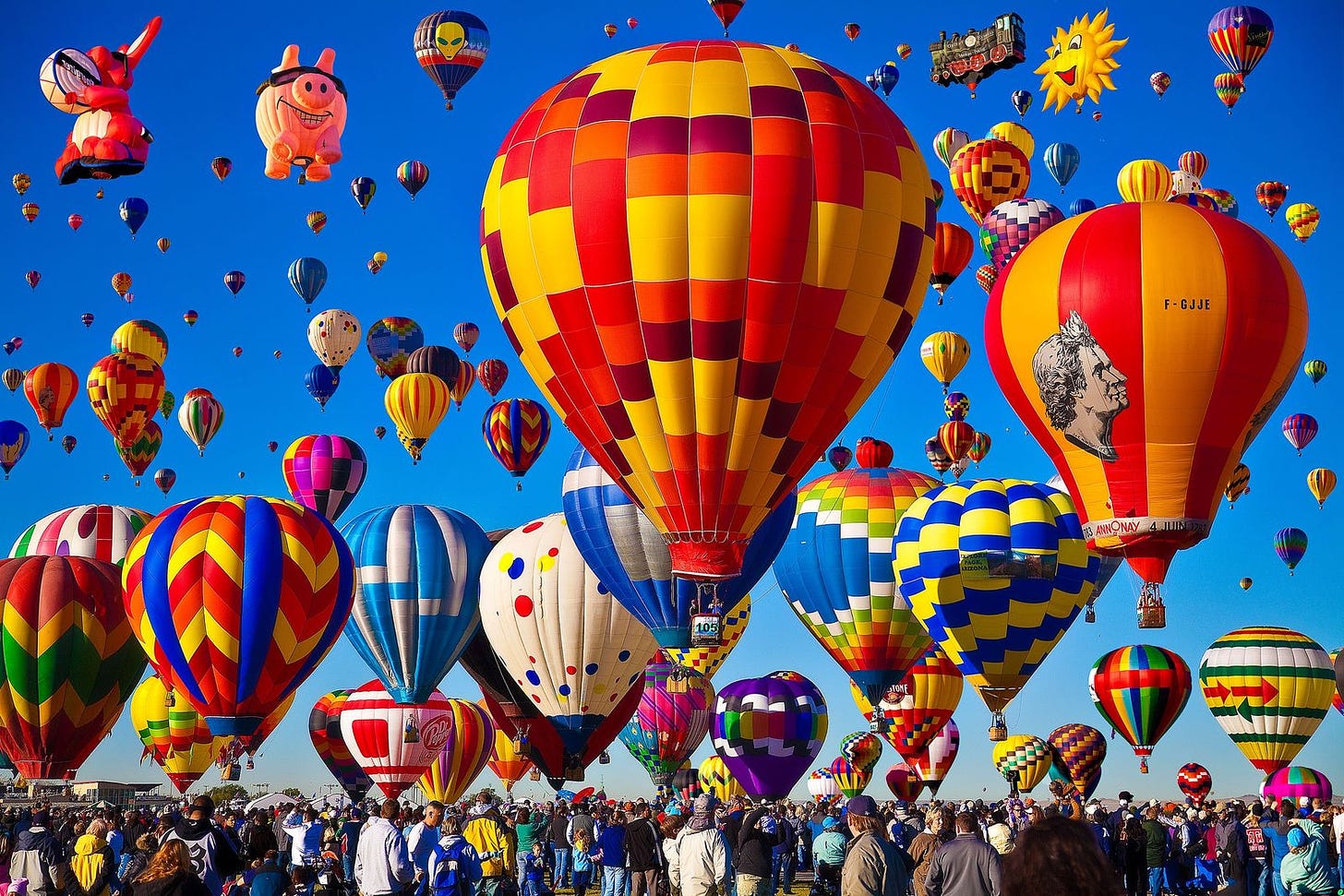 Cientos de globos aerostáticos llenan los cielos en el festival  internacional de Albuquerque | National Geographic