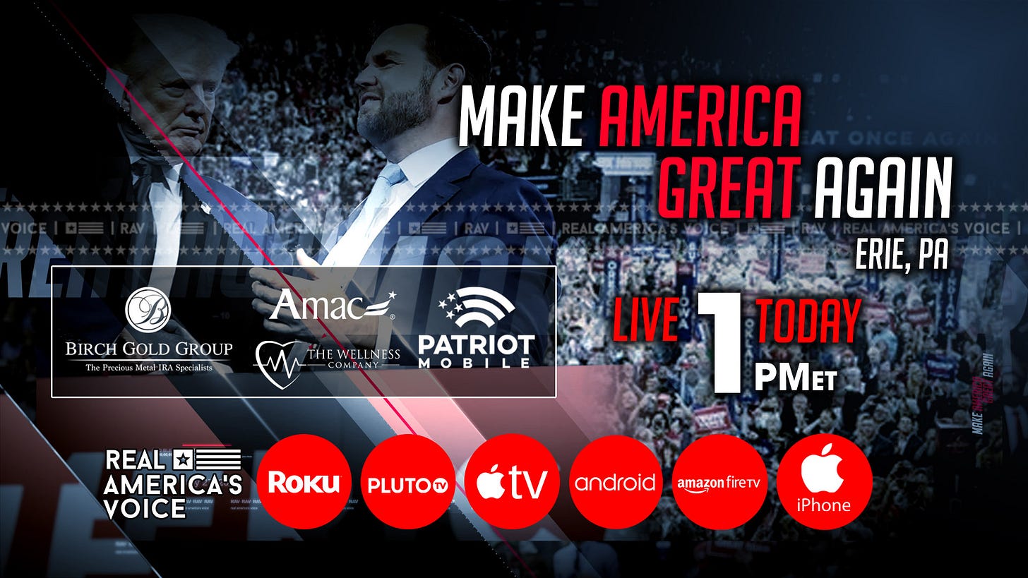 PRESIDENT TRUMP HOLDS MAGA RALLY IN ERIE, PA