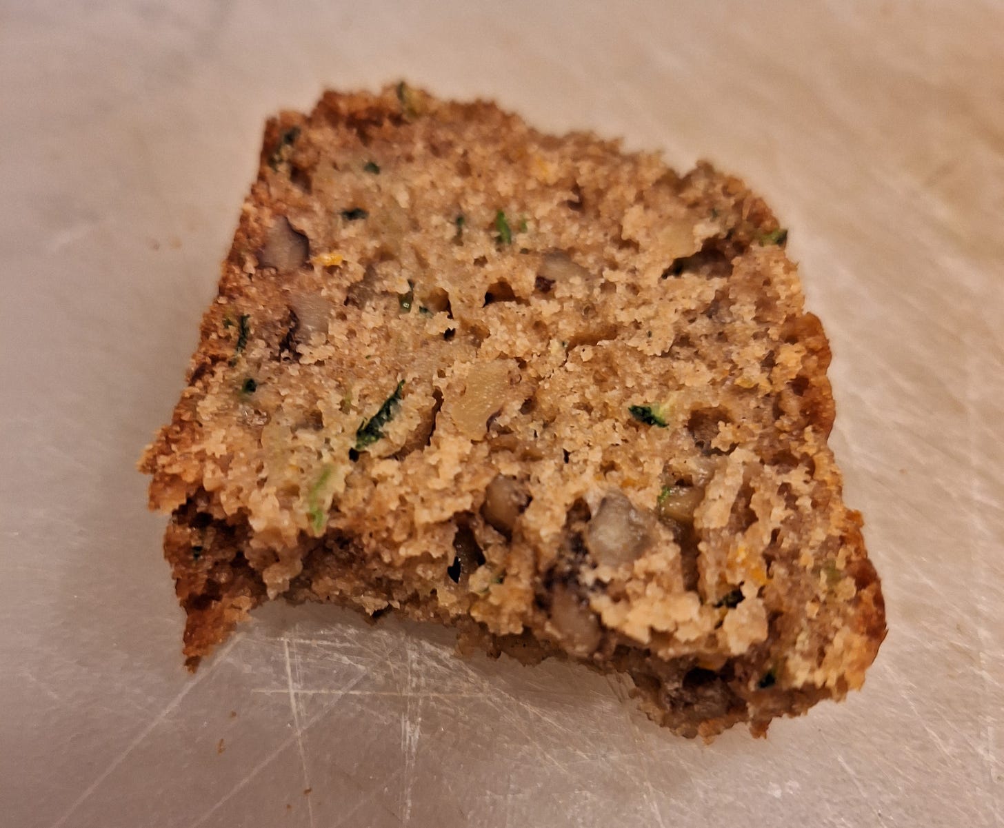 a picture of the zucchini bread I made