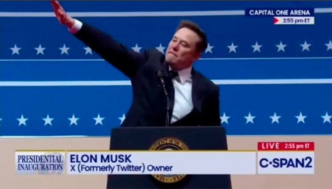 Elon Musk draws backlash for “Nazi-like” gesture during Trump's  inauguration speech — Daryo News