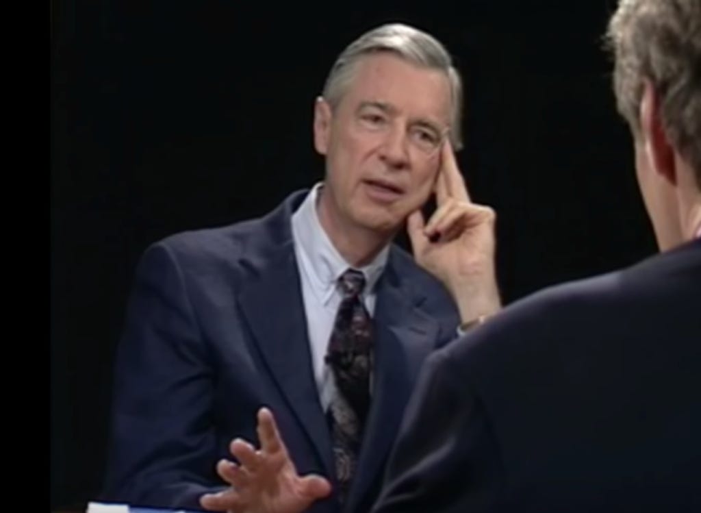 Fred Rogers interviewed by Charlie Rose in 1994