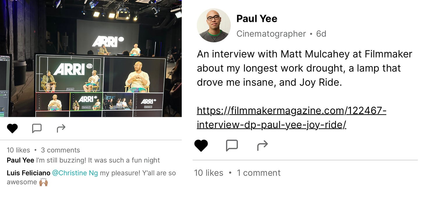 Post from Paul Yee about his interview, link below