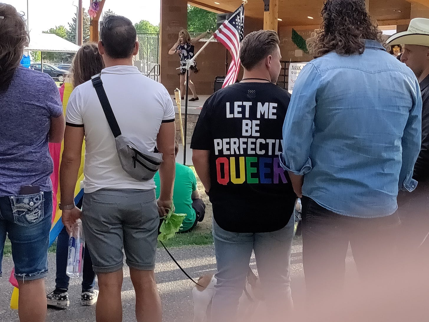 May be an image of 5 people, crowd and text that says 'H THANK LET ME BE PERFECTL OU'