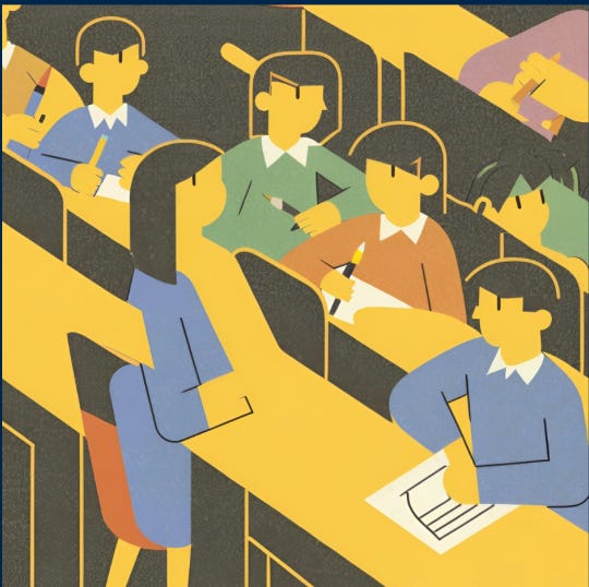 students in a classroom