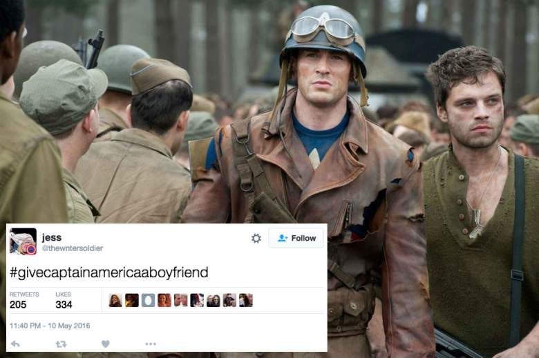 give captain america a bucky boyfriend