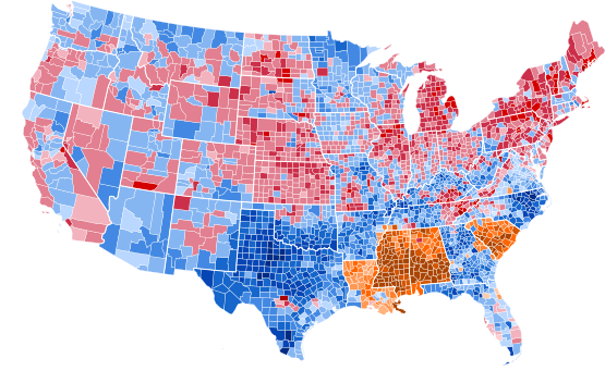 File:1948 United States presidential election results map by county.svg