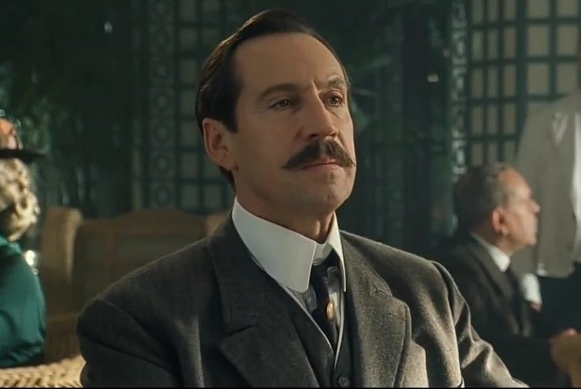 Jonathan Hyde as Bruce Ismay in James Cameron's Titanic
