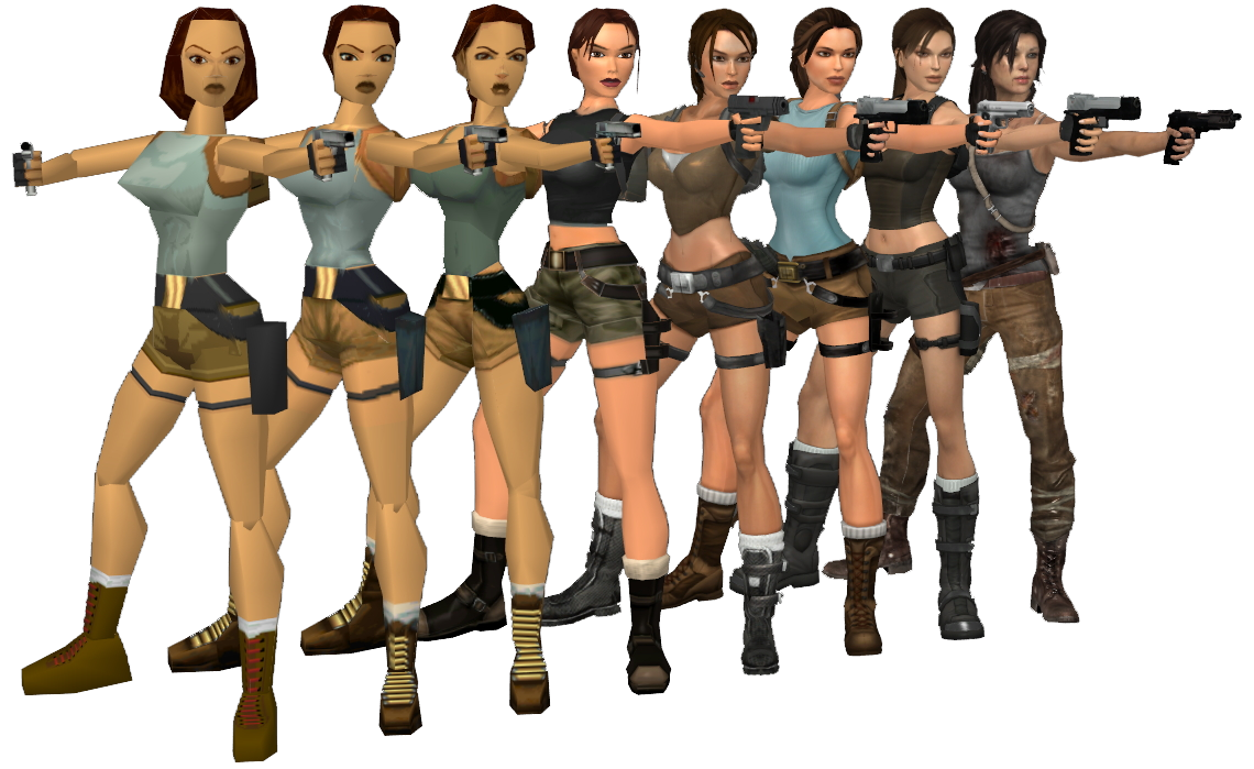 The evolution of Lara Croft : r/gaming