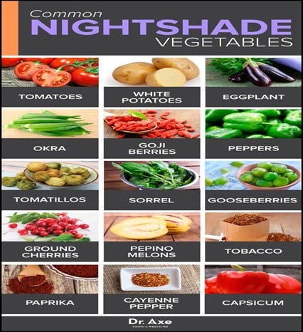 nightshade vegetables 