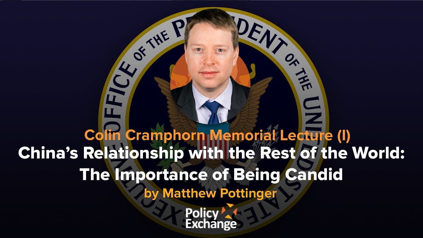 Policy Exchange - The Importance of Being Candid: On China's Relationship  with the Rest of the World