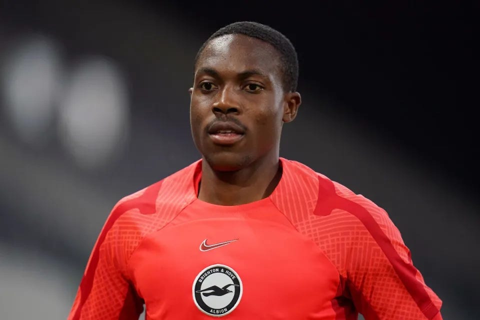 Former Brighton midfielder Enock Mwepu was forced to retire from football at the age of 24 (John Walton/PA) (PA Wire)