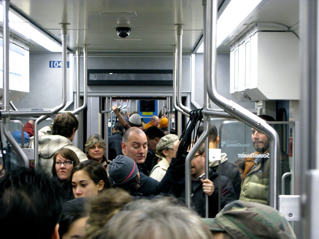 Crowded commute