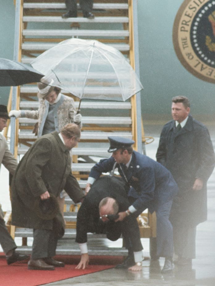 Presidents Falling Down (and Up) on Air Force One