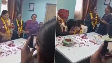 Sudden Death in Kota: Woman Collapses Abruptly and Dies in Husband's Retirement Party in Rajasthan (Watch Video)