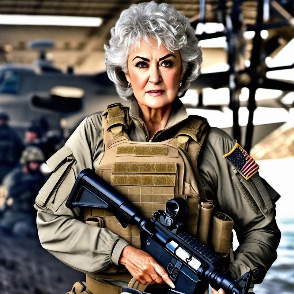 r/weirddalle - Bea Arthur, Seal Team 6 (WonderAI)