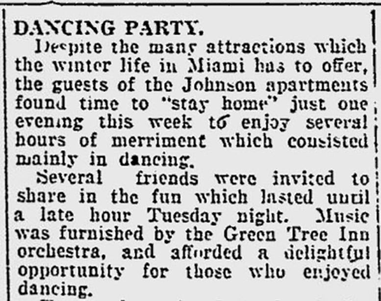 Figure 3: Article in Miami News on January 26, 1922