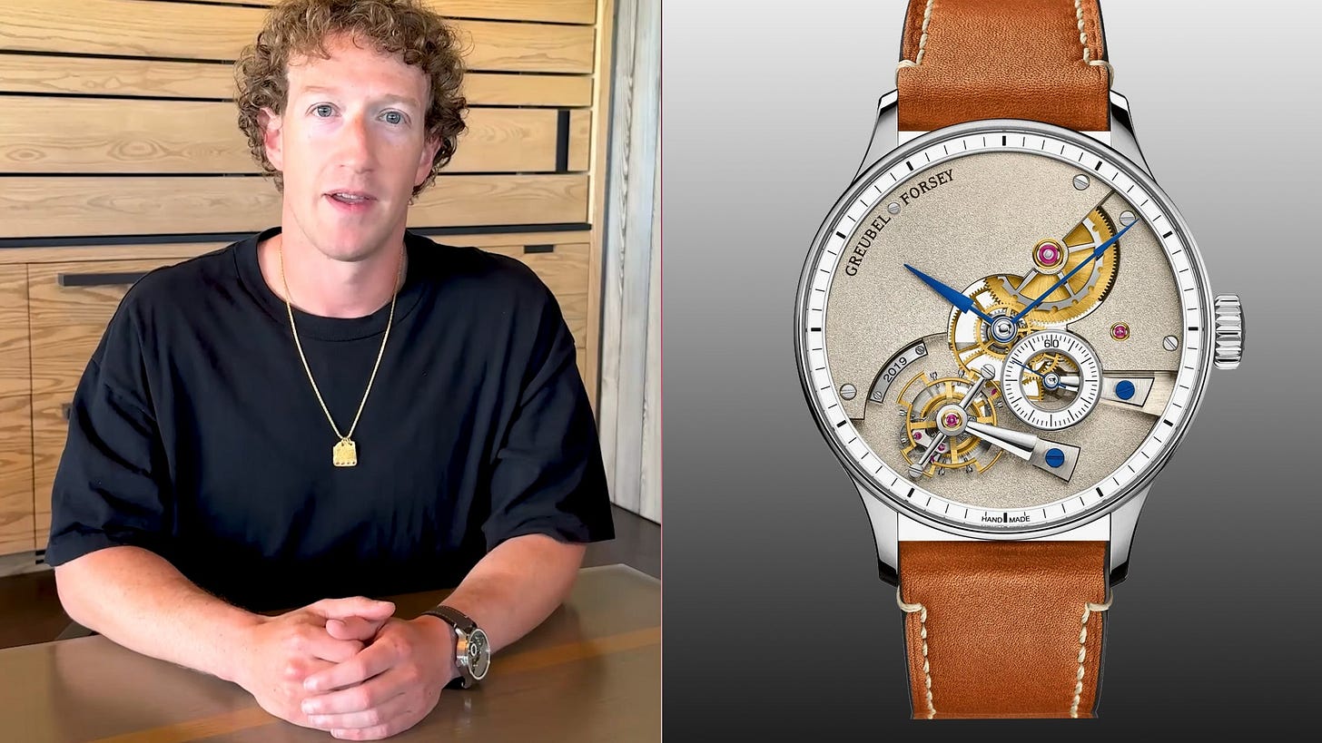 Mark Zuckerberg Adds a Nearly $1 Million Watch to His Already Insane  Collection | GQ