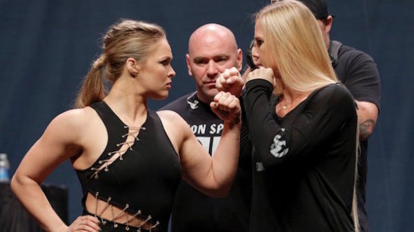 dana white bringing ronda rousey back to holly holm 2015 gossip