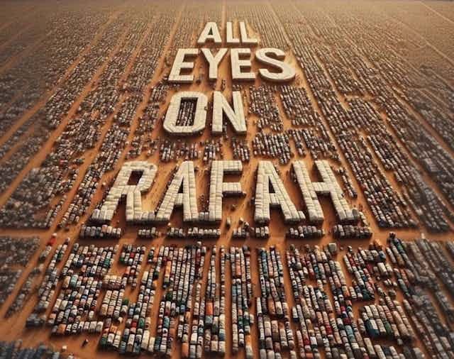 All Eyes on Rafah: sharing images of war comes with a moral responsibility.  What can we make of this AI-generated anomaly?