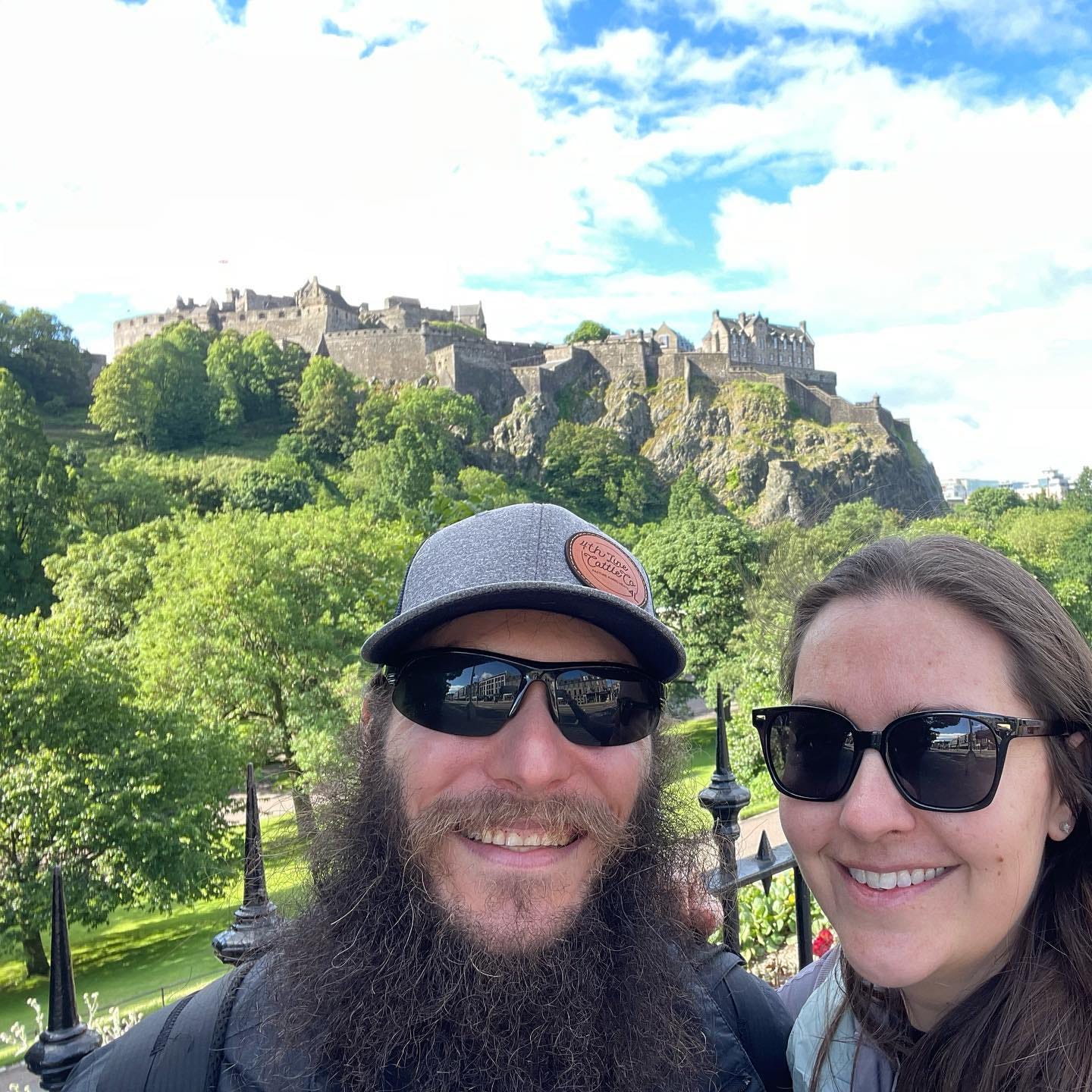 May be an image of 2 people and castle