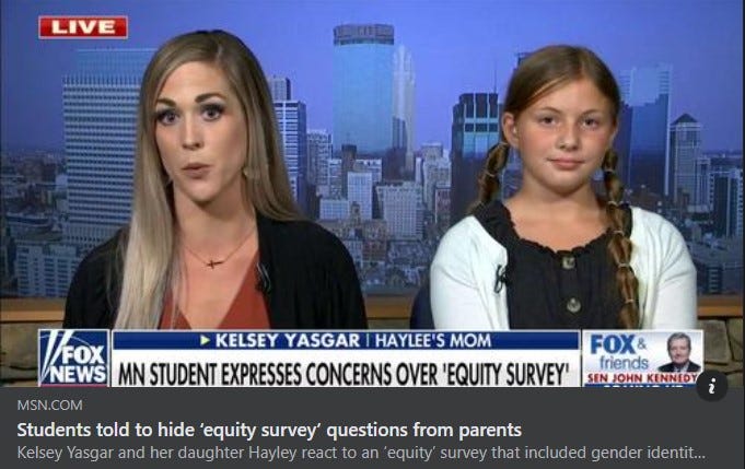 MN studnets told not to tell parents about CRT equity survey