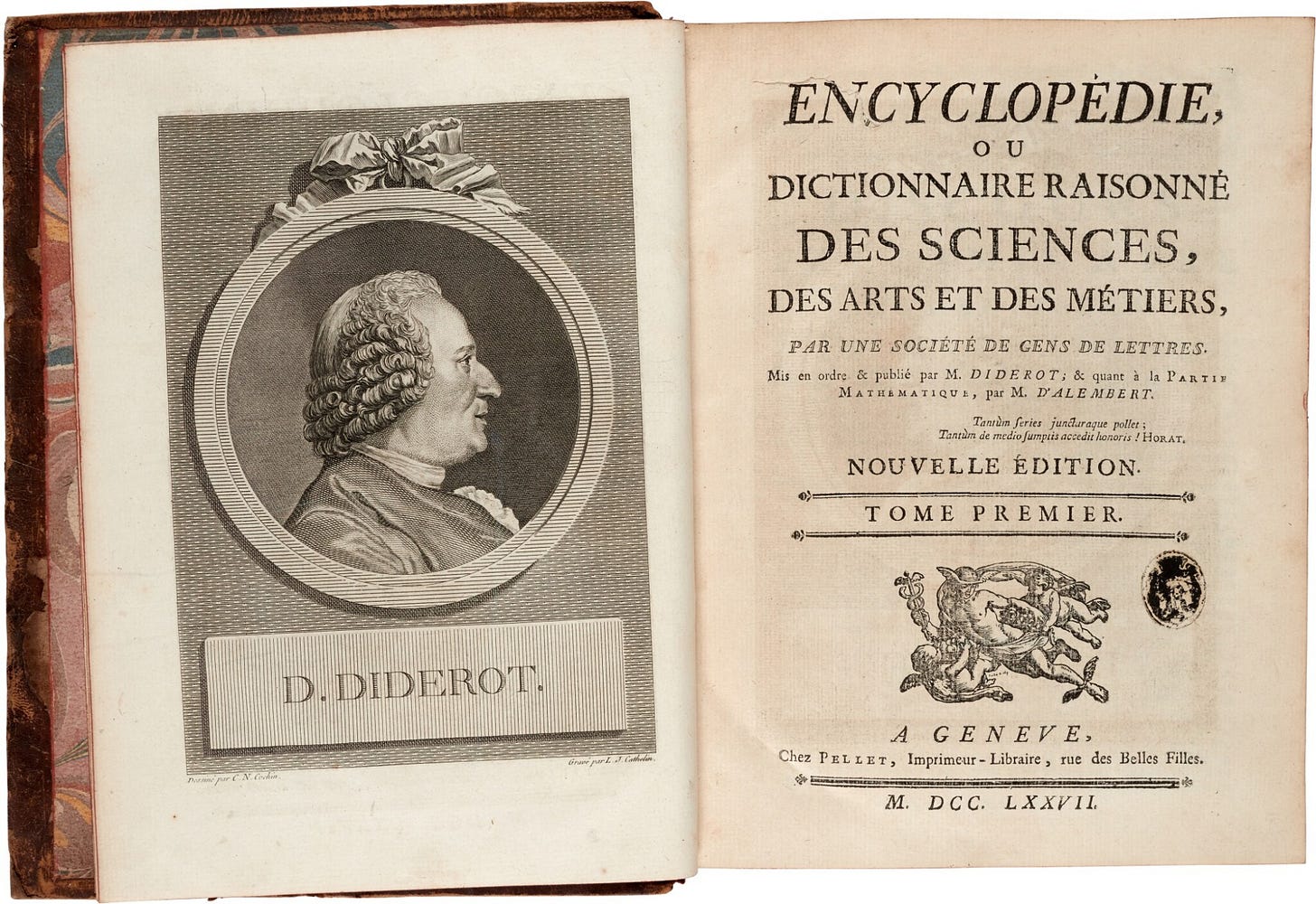 D. Diderot and J. le Rond d'Alembert. Encyclopédie, Geneva, 1777-1779, 40  volumes | Books, Manuscripts and Music from Medieval to Modern | 2022 |  Sotheby's